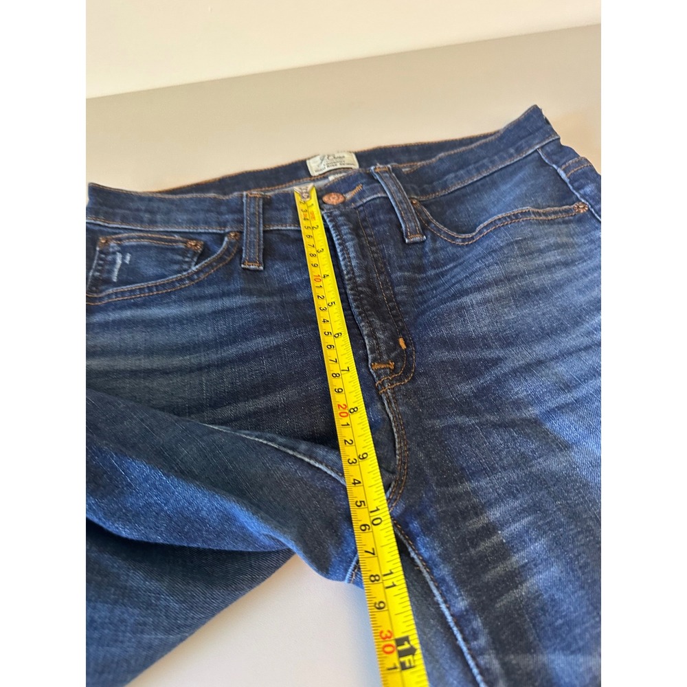 J. Crew Lookout High Rise Skinny Distressed Jeans | Size 28 Petite - Picture 7 of 8